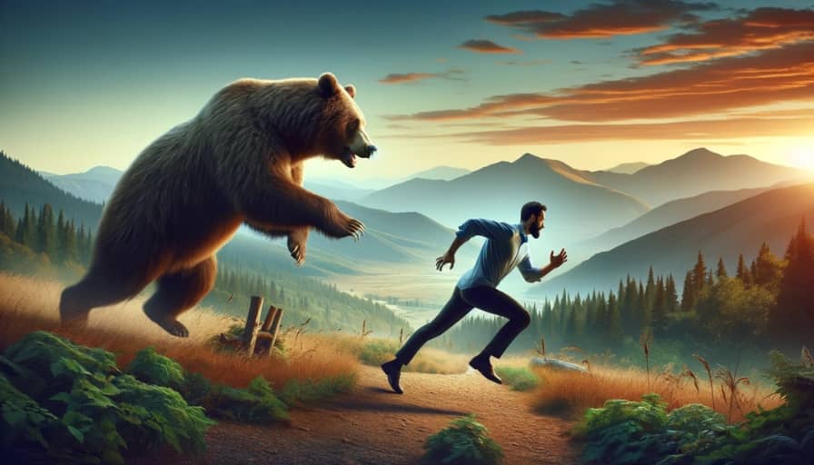 being chased by bear biblical meanings