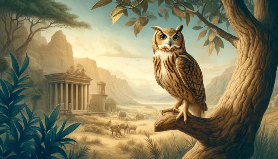 owl sitting on a tree dream meaning